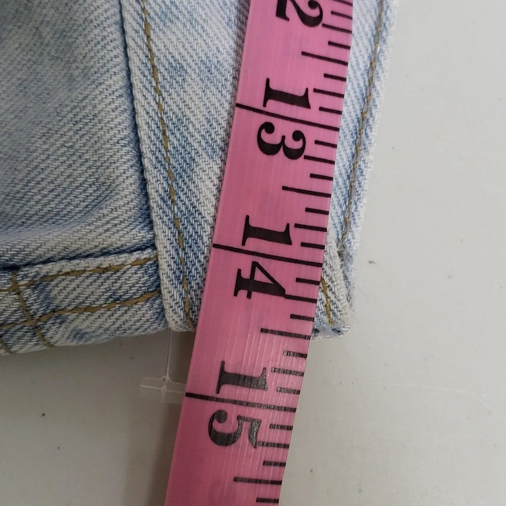 Impacto 100% Cotton Boot Cut Floral Embroidered Jeans Size 42 Hippie Y2K Frayed